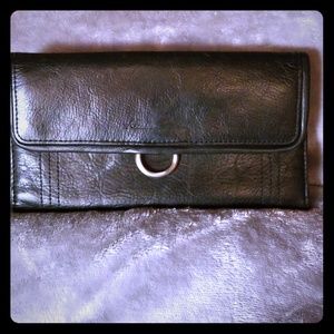 Black Leather Wallet, great for every day use,